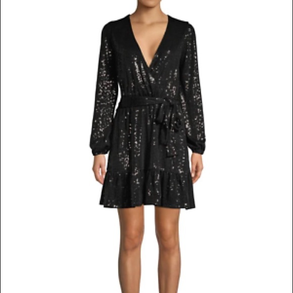 New Michael Kors Black Mirrors Crossover Dress 🖤 - Picture 7 of 14